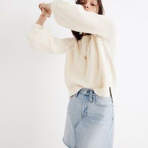 Madewell | Balloon-Sleeve Pullover Sweater